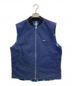 X-LARGEエクストララージ）の古着「リバーシブルベスト」｜ネイビー