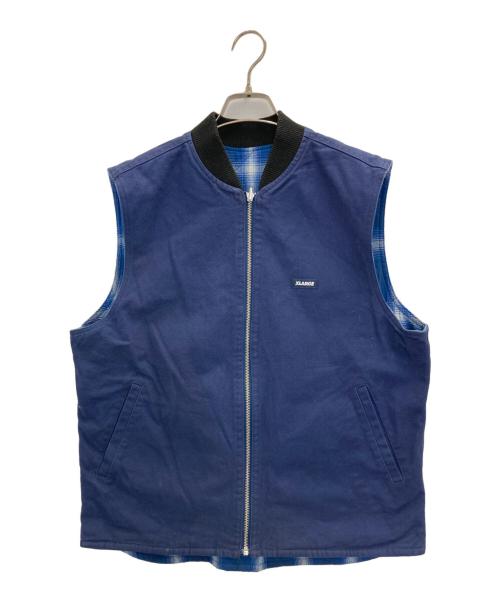 X-LARGE（エクストララージ）X-LARGE (エクストララージ) リバーシブルベスト ネイビー サイズ:Mの古着・服飾アイテム
