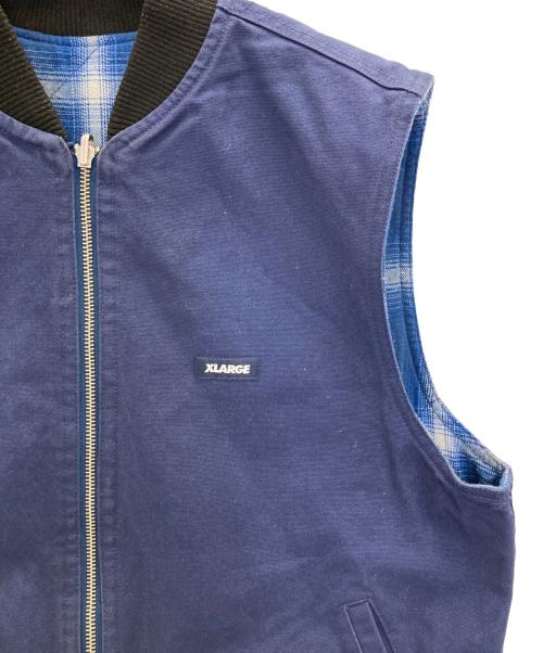 X-LARGE（エクストララージ）X-LARGE (エクストララージ) リバーシブルベスト ネイビー サイズ:Mの古着・服飾アイテム
