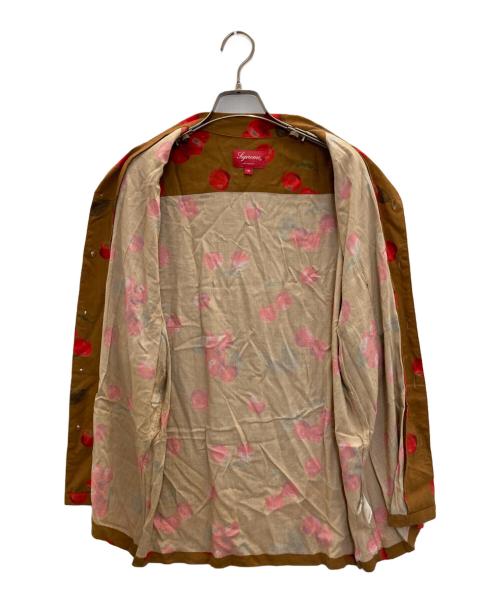 SUPREME（シュプリーム）SUPREME (シュプリーム) Cherry Rayon S/S Shirt ブラウン サイズ:Mの古着・服飾アイテム