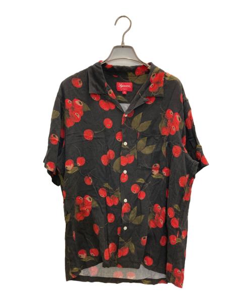 SUPREME（シュプリーム）SUPREME (シュプリーム) Cherry Rayon S/S Shirt ブラック サイズ:Mの古着・服飾アイテム