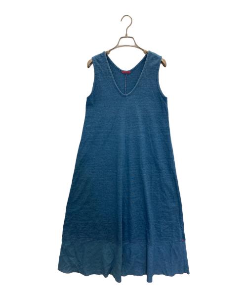 Pal'las Palace（パラスパレス）Pal'las Palace (パラスパレス) ノースリーブワンピース インディゴの古着・服飾アイテム