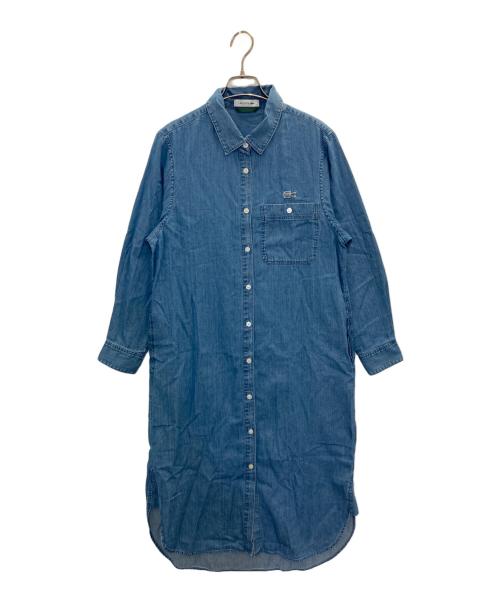 LACOSTE（ラコステ）LACOSTE (ラコステ) デニムシャツワンピース インディゴ サイズ:34の古着・服飾アイテム