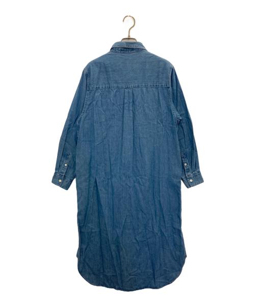 LACOSTE（ラコステ）LACOSTE (ラコステ) デニムシャツワンピース インディゴ サイズ:34の古着・服飾アイテム