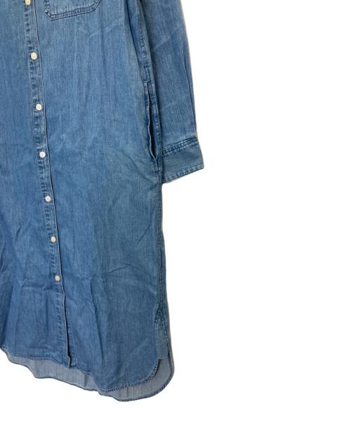 LACOSTE（ラコステ）LACOSTE (ラコステ) デニムシャツワンピース インディゴ サイズ:34の古着・服飾アイテム