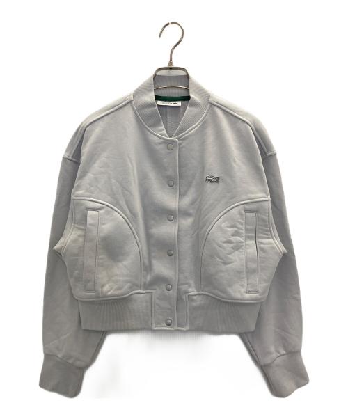 LACOSTE（ラコステ）LACOSTE (ラコステ) 裏パイルスウェットMA-1ブルゾン スカイブルー サイズ:34 未使用品の古着・服飾アイテム