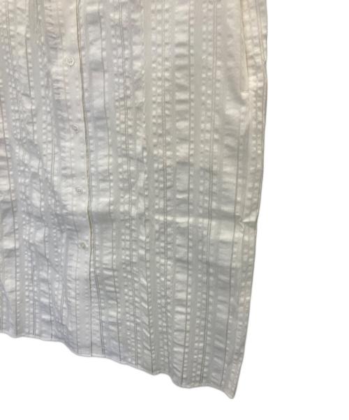 theory luxe（セオリーリュクス）theory luxe (セオリーリュクス) ノースリーブストライプワンピース ホワイト サイズ:32の古着・服飾アイテム