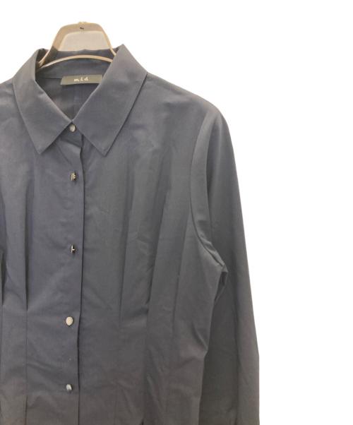 m,i,d,（エムアイディー）m,i,d, (エムアイディー) ウエストタックシャツワンピース ネイビー サイズ:34の古着・服飾アイテム