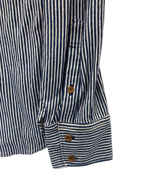 45R（フォーティファイブ・アール）45R (フォーティファイブ・アール) ストライプシャツ ネイビー サイズ:3の古着・服飾アイテム
