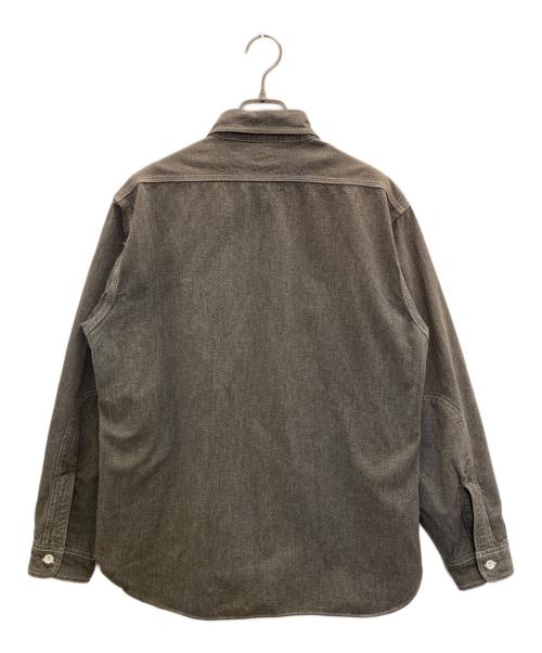 SUGAR CANE（シュガーケーン）SUGAR CANE (シュガーケーン) COTTON COVERT L/S WORK SHIRT ブラック サイズ:Lの古着・服飾アイテム