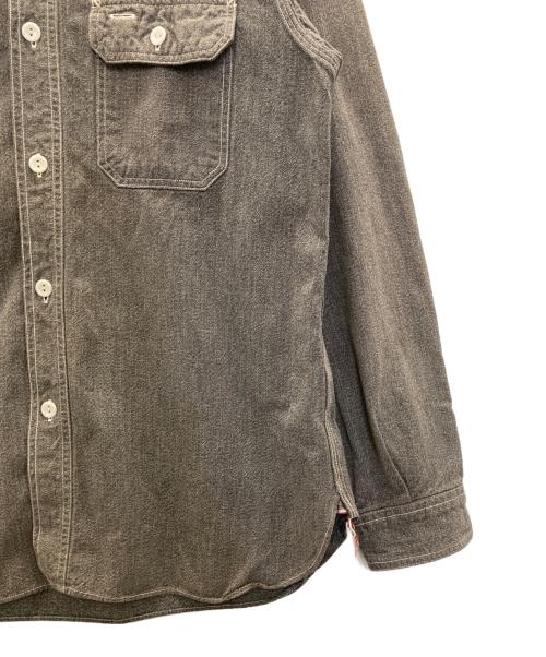 SUGAR CANE（シュガーケーン）SUGAR CANE (シュガーケーン) COTTON COVERT L/S WORK SHIRT ブラック サイズ:Lの古着・服飾アイテム