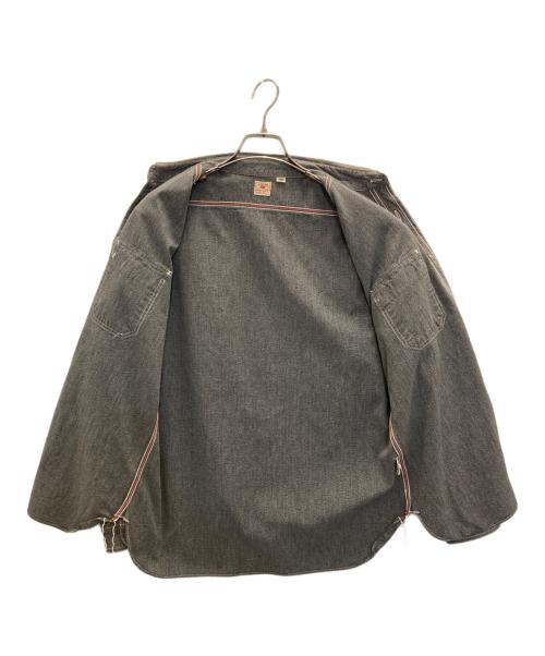 SUGAR CANE（シュガーケーン）SUGAR CANE (シュガーケーン) COTTON COVERT L/S WORK SHIRT ブラック サイズ:Lの古着・服飾アイテム