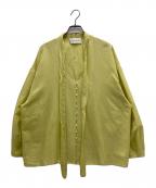 AEWEN MATOPHイウエン マトフ）の古着「ボウタイブラウス」｜グリーン