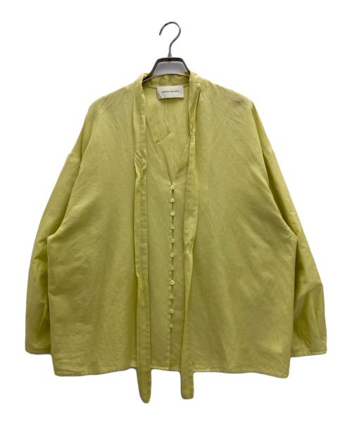 AEWEN MATOPH（イウエン マトフ）AEWEN MATOPH (イウエン マトフ) ボウタイブラウス グリーン サイズ:38の古着・服飾アイテム