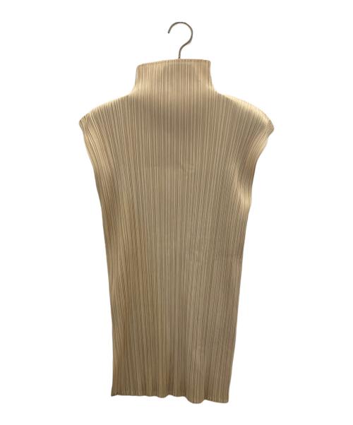 PLEATS PLEASE（プリーツプリーズ）PLEATS PLEASE (プリーツプリーズ) プリーツカットソー ベージュ サイズ:3の古着・服飾アイテム