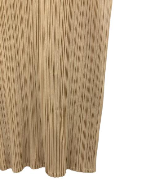 PLEATS PLEASE（プリーツプリーズ）PLEATS PLEASE (プリーツプリーズ) プリーツカットソー ベージュ サイズ:3の古着・服飾アイテム