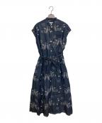 Engineered Garmentsエンジニアドガーメンツ）の古着「No Sleeve Banded Collar Dress Bird Embroidery Denim」｜インディゴ