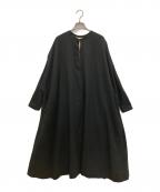 SP STASNY PRODUKTエシュペー）の古着「ウールコットンワンピース」｜ブラック