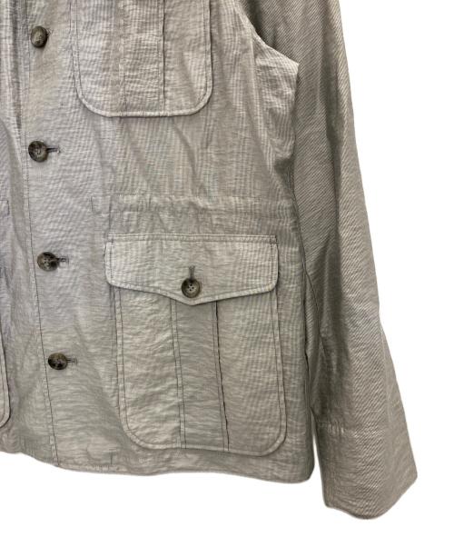 LANVIN SPORT（ランバン スポーツ）LANVIN SPORT (ランバン スポーツ) 4 pocket hairline stripe shirts グレー サイズ:42の古着・服飾アイテム