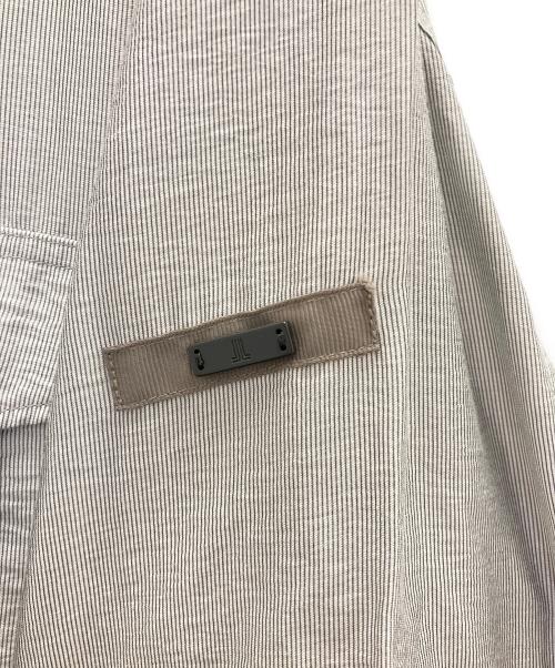 LANVIN SPORT（ランバン スポーツ）LANVIN SPORT (ランバン スポーツ) 4 pocket hairline stripe shirts グレー サイズ:42の古着・服飾アイテム