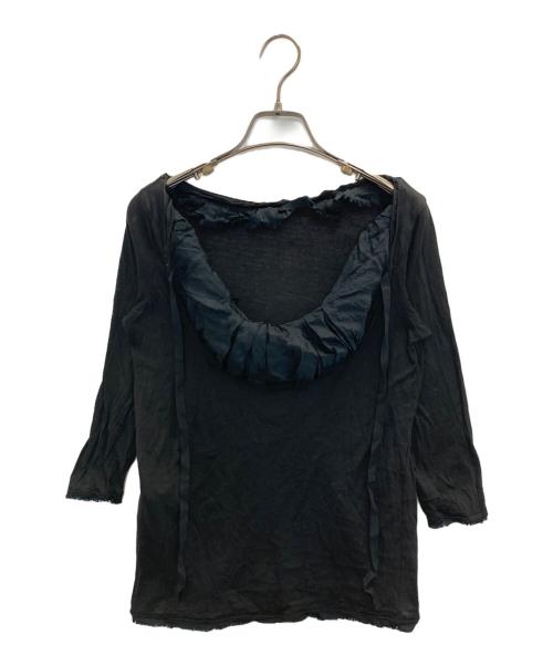 PRADA（プラダ）PRADA (プラダ) コットンブラウス ブラック サイズ:Sの古着・服飾アイテム