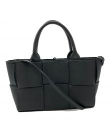 BOTTEGA VENETA（ボッテガベネタ）の古着「ミニ アルコ トートバッグ」｜ブラック