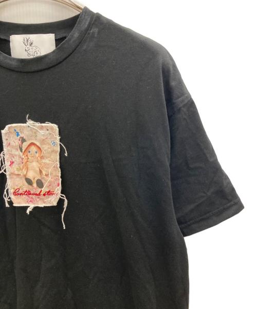 rurumu（ルルムウ）rurumu (ルルムウ) 半袖カットソー ブラック サイズ:XLの古着・服飾アイテム