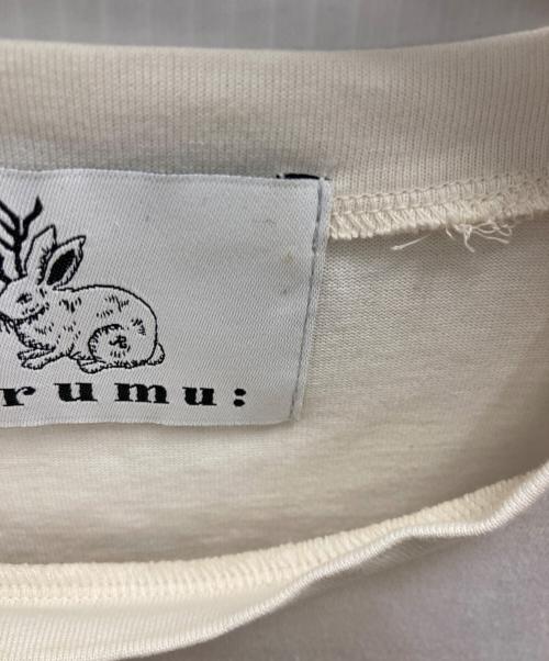 rurumu（ルルムウ）rurumu (ルルムウ) 半袖カットソー アイボリー サイズ:XSの古着・服飾アイテム