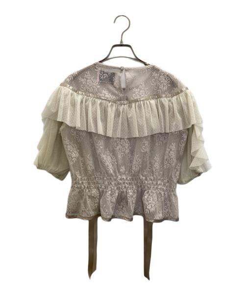 rurumu（ルルムウ）rurumu (ルルムウ) レースブラウス ベージュ サイズ:FREEの古着・服飾アイテム
