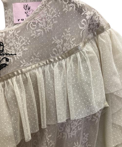 rurumu（ルルムウ）rurumu (ルルムウ) レースブラウス ベージュ サイズ:FREEの古着・服飾アイテム