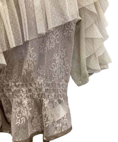 rurumu（ルルムウ）rurumu (ルルムウ) レースブラウス ベージュ サイズ:FREEの古着・服飾アイテム