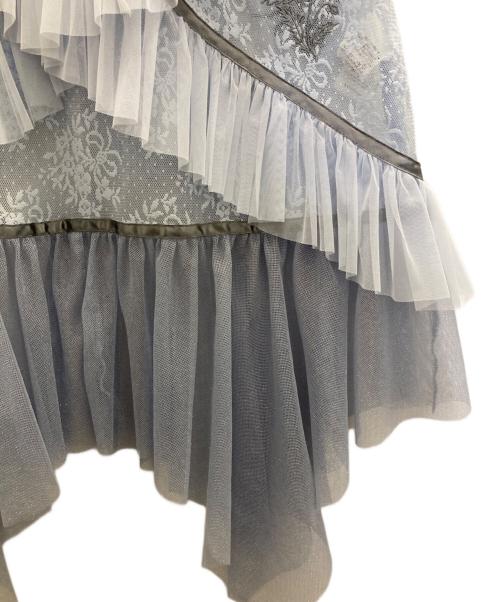 rurumu（ルルムウ）rurumu (ルルムウ) レーススカート ブルー サイズ:FREEの古着・服飾アイテム