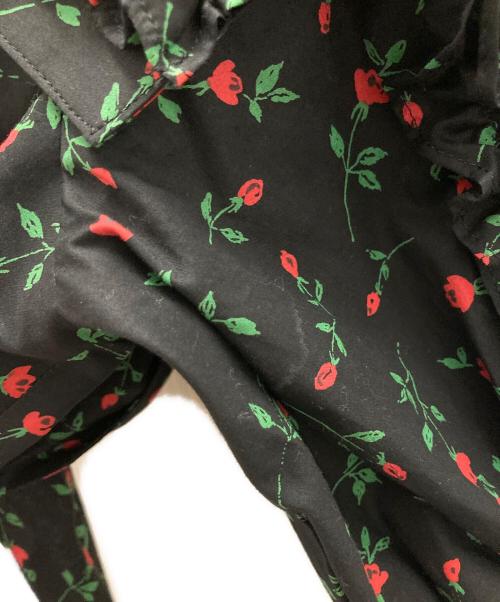 rurumu（ルルムウ）rurumu (ルルムウ) Liberty frill short tops ブラック サイズ:FREEの古着・服飾アイテム