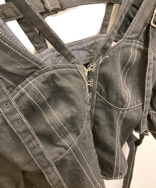 rurumu（ルルムウ）rurumu (ルルムウ) flare ribbon sleeve bustier ブラック サイズ:FREEの古着・服飾アイテム