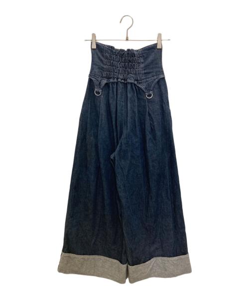 rurumu（ルルムウ）rurumu (ルルムウ) corset wide pants ネイビー サイズ:Sの古着・服飾アイテム