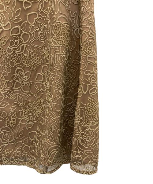 Lily Brown（リリーブラウン）Lily Brown (リリーブラウン) 刺繍レースマーメイドスカート ブラウン サイズ:1の古着・服飾アイテム