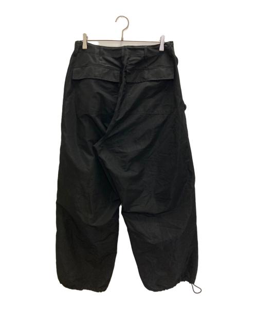 soerte（ソエルテ）soerte (ソエルテ) military wide cargo pants ブラック サイズ:Ⅿの古着・服飾アイテム