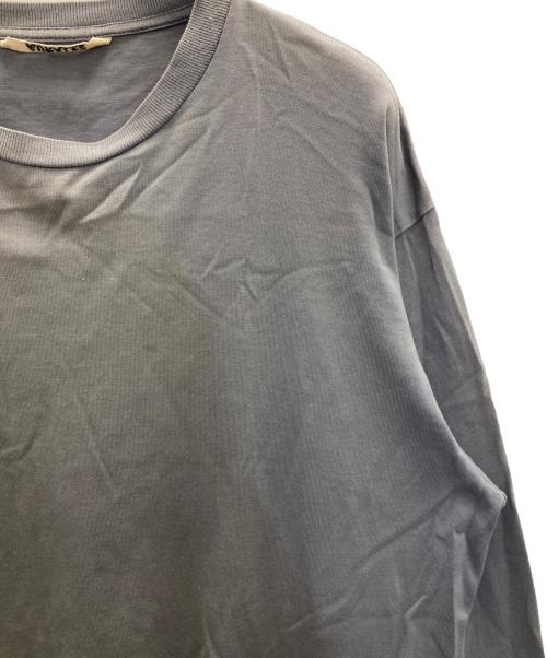 AURALEE（オーラリー）AURALEE (オーラリー) LUSTER PLAITING L/S TEE グレー サイズ:表記無しの古着・服飾アイテム