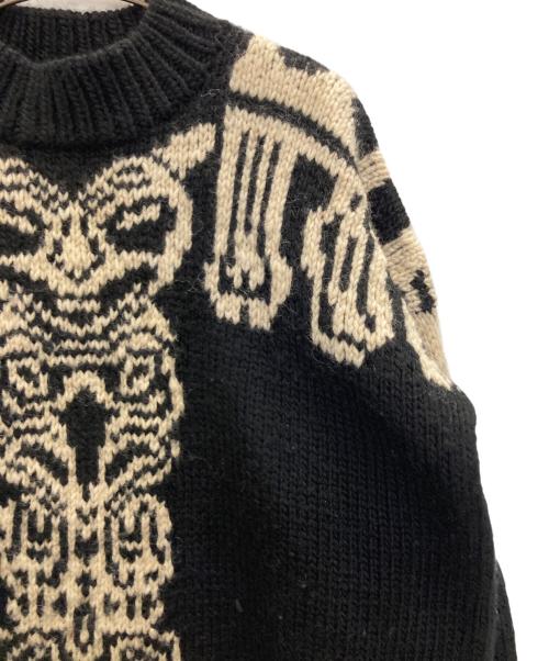 Y's（ワイズ）Y's (ワイズ) トーテムポールニット ブラック サイズ:2の古着・服飾アイテム