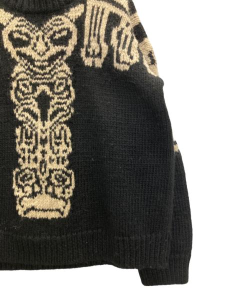 Y's（ワイズ）Y's (ワイズ) トーテムポールニット ブラック サイズ:2の古着・服飾アイテム