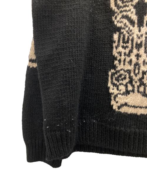 Y's（ワイズ）Y's (ワイズ) トーテムポールニット ブラック サイズ:2の古着・服飾アイテム