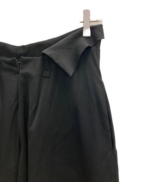 Y's（ワイズ）Y's (ワイズ) ウールギャバジンロングスカート ブラック サイズ:記載無しの古着・服飾アイテム