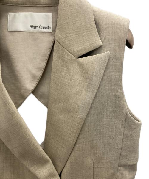 Whim Gazette（ウィムガゼット）Whim Gazette (ウィムガゼット) バックシャンジレ ベージュ サイズ:FREEの古着・服飾アイテム