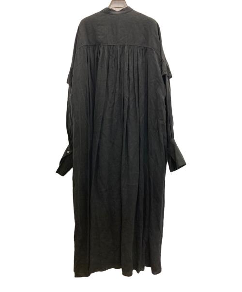 Whim Gazette（ウィムガゼット）Whim Gazette (ウィムガゼット) フレンチリネンワンピース ブラック サイズ:FREEの古着・服飾アイテム