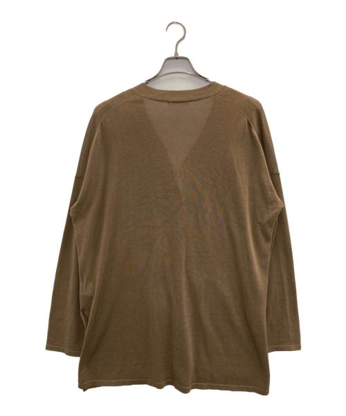 Whim Gazette（ウィムガゼット）Whim Gazette (ウィムガゼット) ハイゲージカーディガン ブラウン サイズ:FREEの古着・服飾アイテム