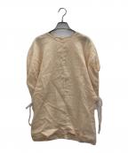 Whim Gazetteウィムガゼット）の古着「ラミードロストスリーブプルオーバー」｜ベージュ