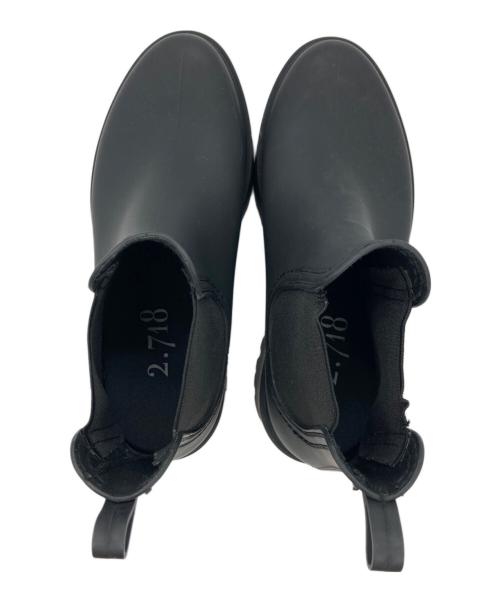 2.718（ニーテンナナイチハチ）2.718 (ニーテンナナイチハチ) サイドゴアシューズ ブラック サイズ:38の古着・服飾アイテム