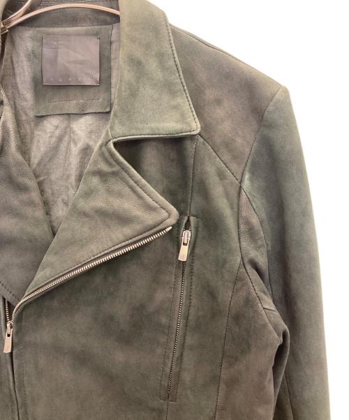 OURET（オーレット）OURET (オーレット) OIL SHEEP NUBUCK DOUBLE RIDERS JACKET ブラック サイズ:3の古着・服飾アイテム