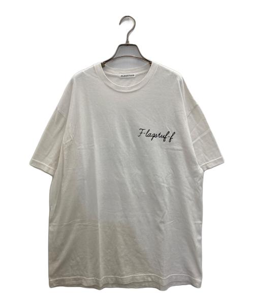 flagstuff（フラグスタフ）FLAGSTUFF (フラグスタフ) 半袖カットソー ホワイト サイズ:Lの古着・服飾アイテム