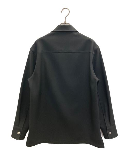 JIL SANDER（ジルサンダー）JIL SANDER (ジルサンダー) ジップシャツジャケット ブラック サイズ:37の古着・服飾アイテム